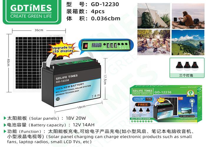 luces solares, 20 W, modelo GD12230