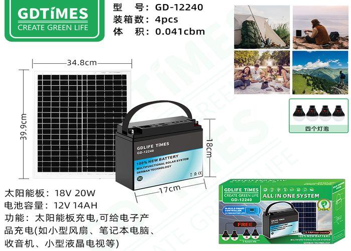 luces solares, 20 W, modelo GD12240