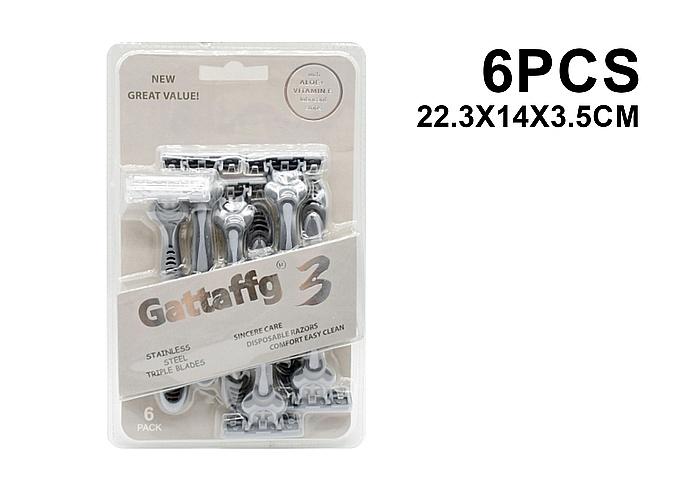 Afeitadora, 6 piezas, color gris, modelo G-181-4