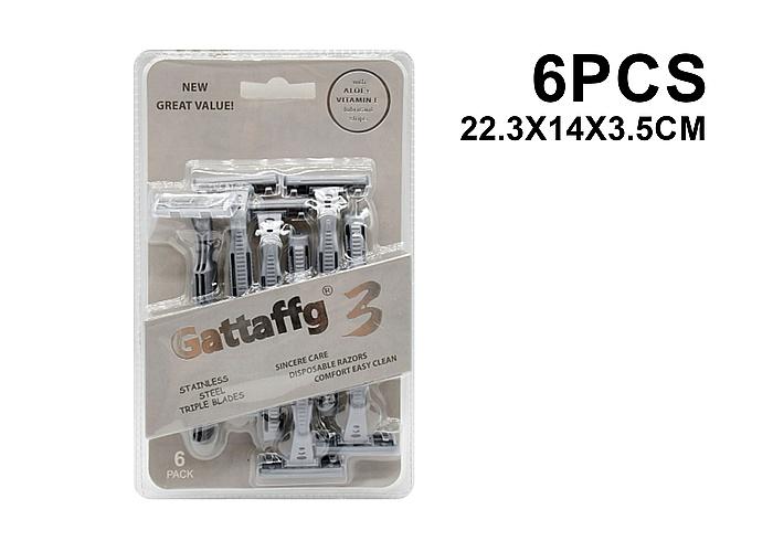 Afeitadora, 6 piezas, color gris, modelo G-184-4
