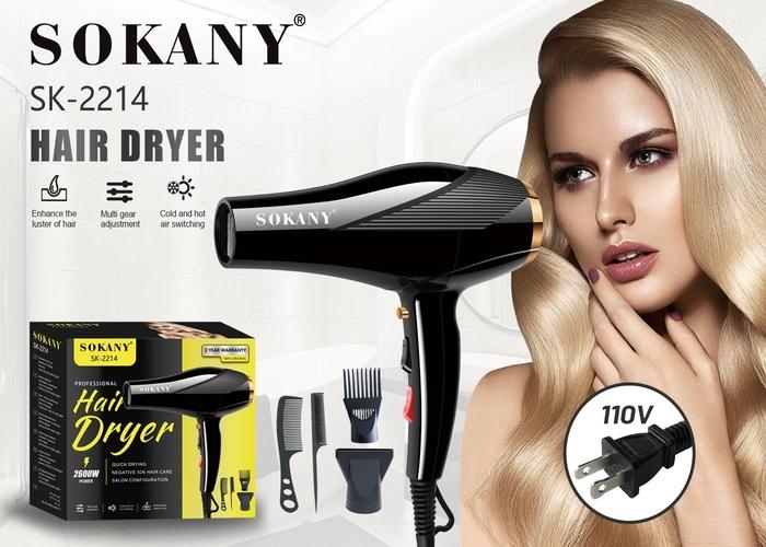 secador de pelo, 110 V, modelo SK-2214