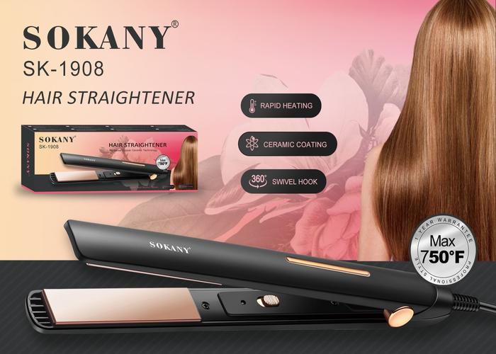 Plancha de pelo, 110 V, modelo SK-1908