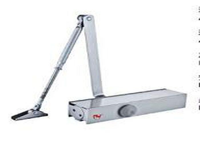 Tope para puerta, 207 mm, color plateado