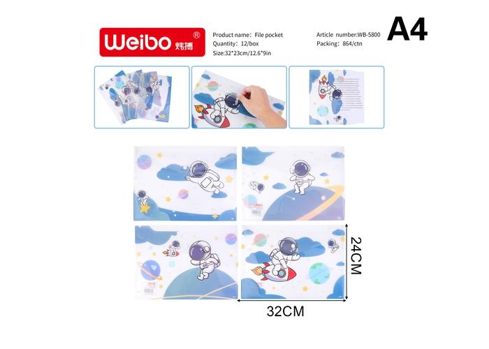 Bolsa para documentos, modelo A4, modelo WB-5800
