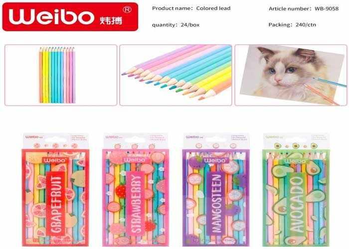 Lápices de colores, modelo WB-9058