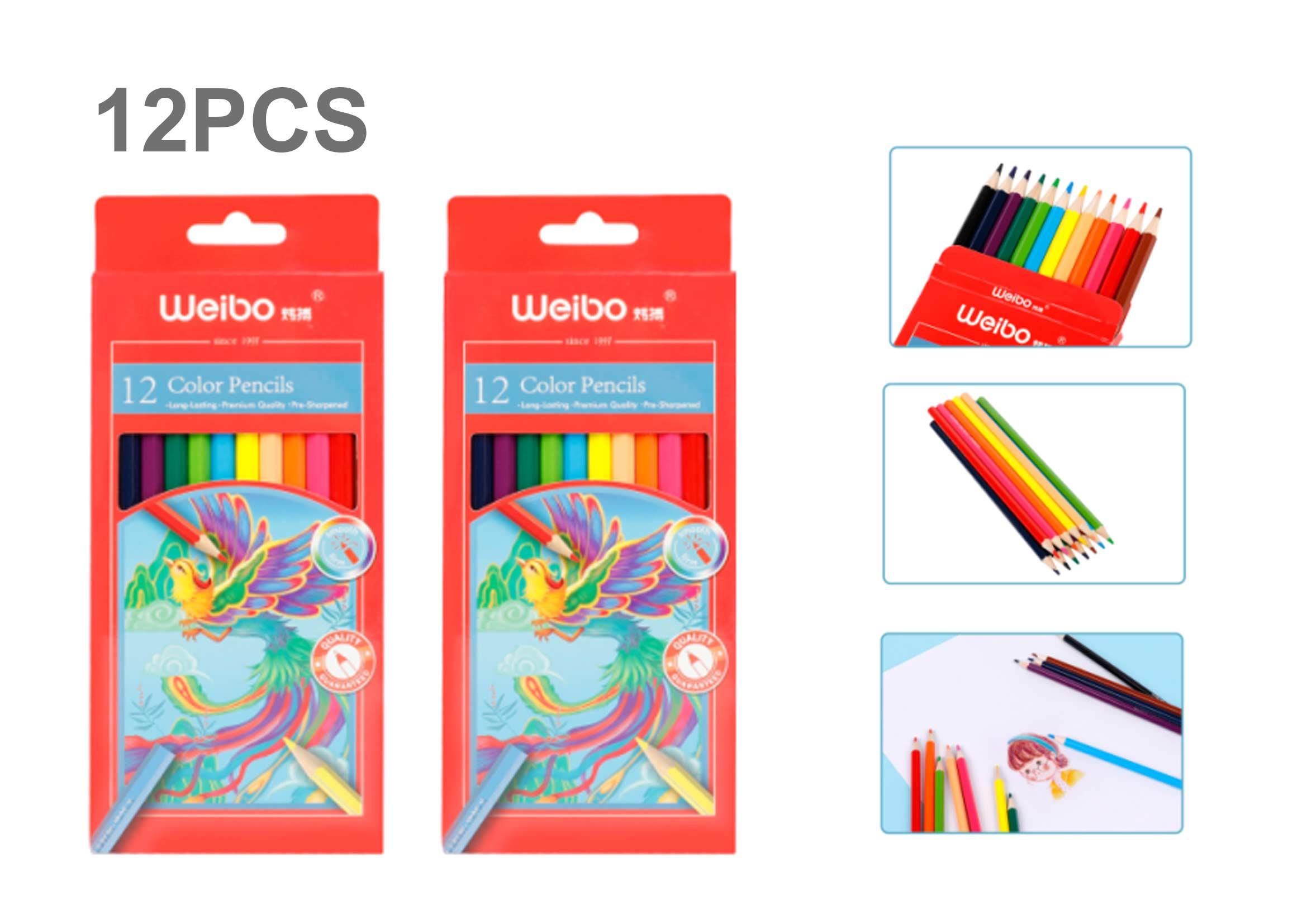 Lápices de colores, modelo WB-9019-12