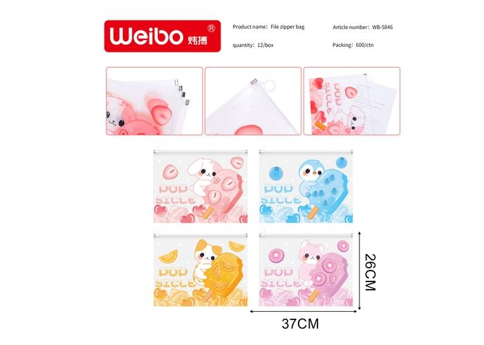 Bolsa para documentos, 37 × 26 cm, modelo WB-5846