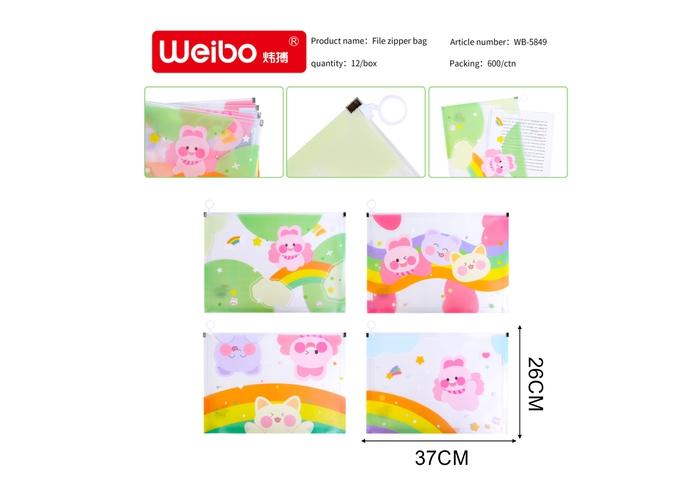 Bolsa para documentos, 37 × 26 cm, modelo WB-5849