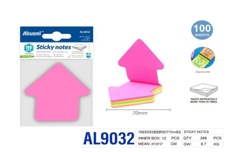 Notas adhesivas, 70 × 70 mm, modelo AL9032