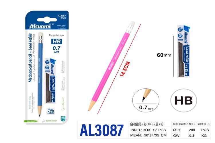 Lápiz, colores azul y rosado, modelo AL3087