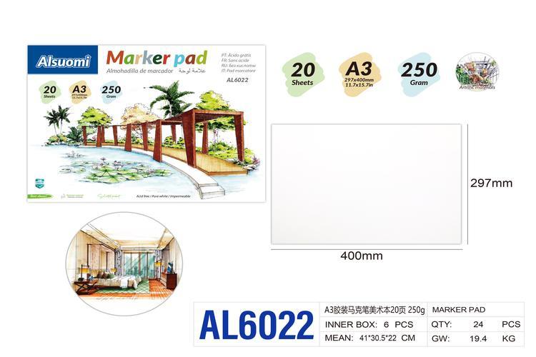 libro de arte, modelo A3, 250 g