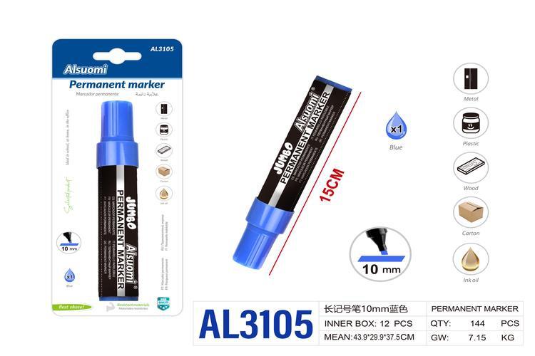 Rotulador, modelo 2402C-2, 10 mm, color azul