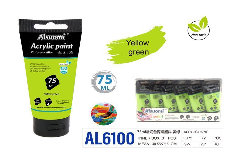 pigmento, 75 ml, colores amarillo y verde