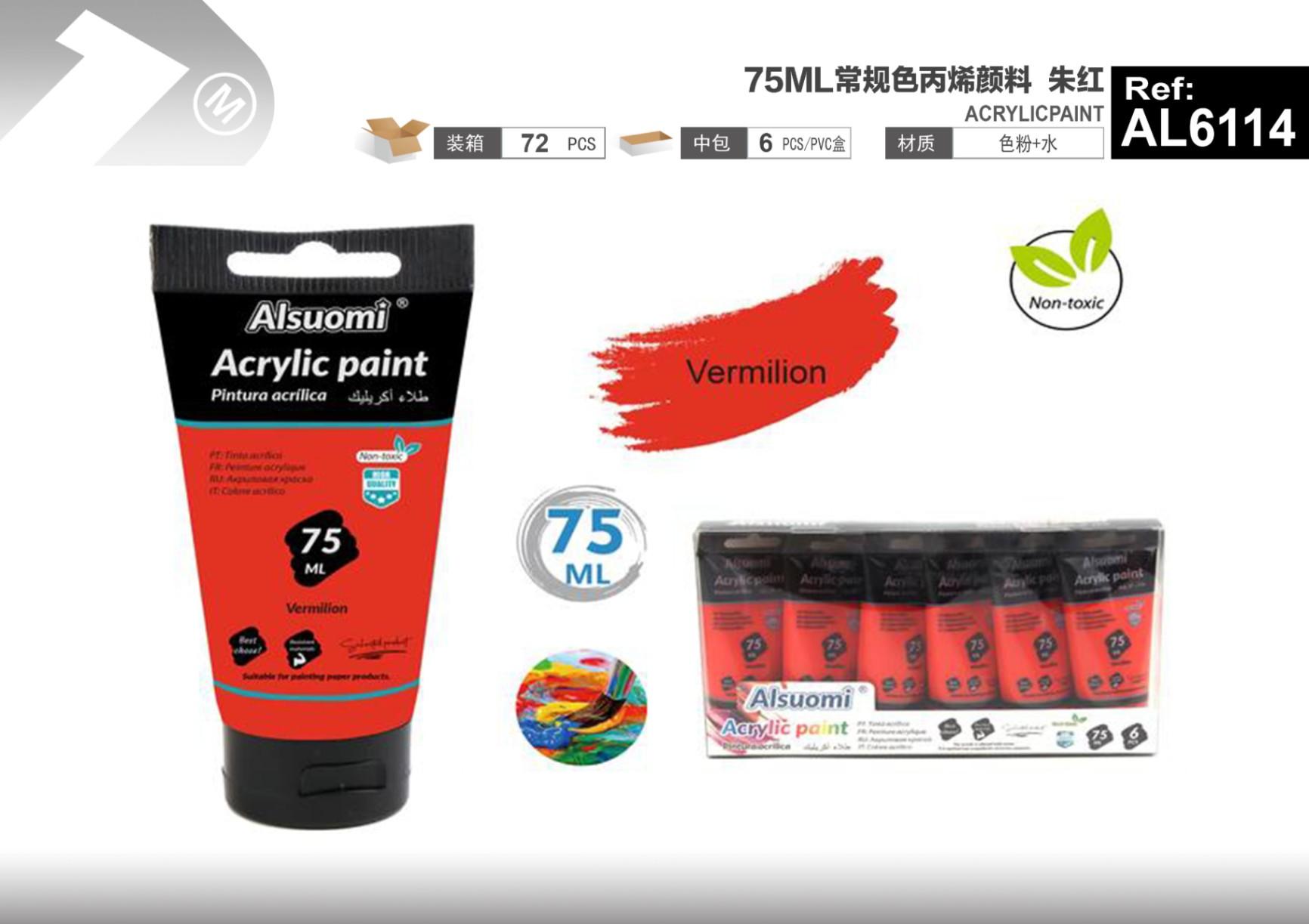 pigmento, 75 ml, color rojo, modelo AL6114