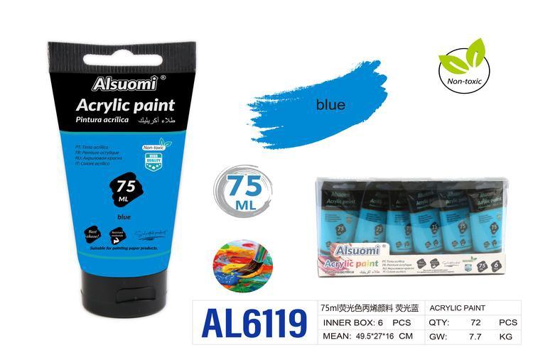 pigmento, 75 ml, color azul, modelo AL6119