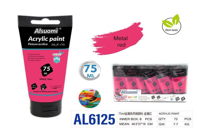 pigmento, 75 ml, color rojo, modelo AL6125