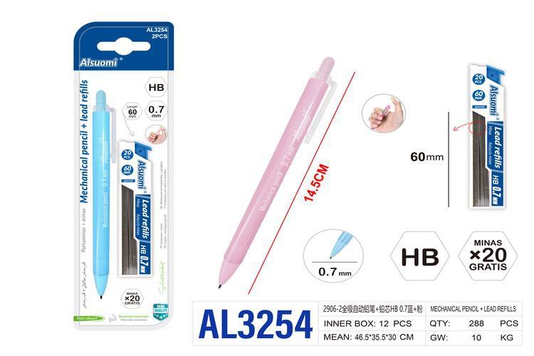 Lápiz, colores azul y rosado, modelo AL3254