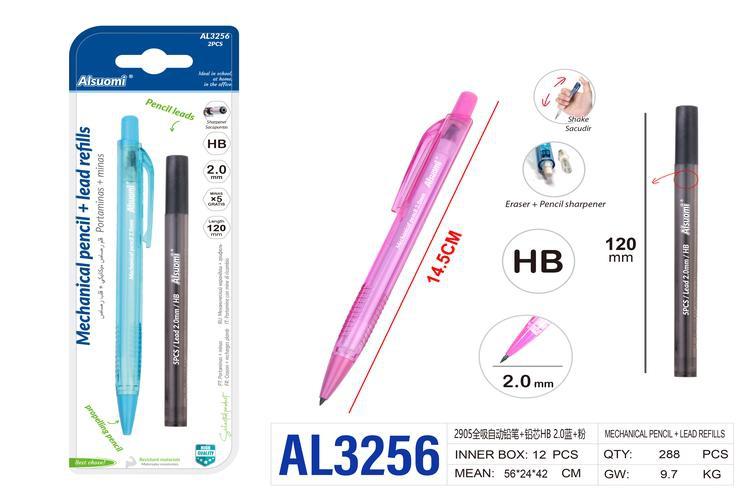 Lápiz, colores azul y rosado, modelo AL3256
