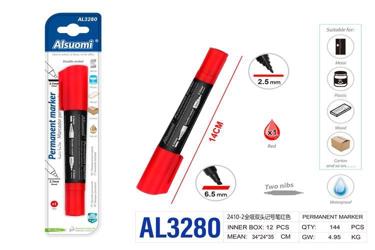 Rotulador, color rojo, modelo AL3280