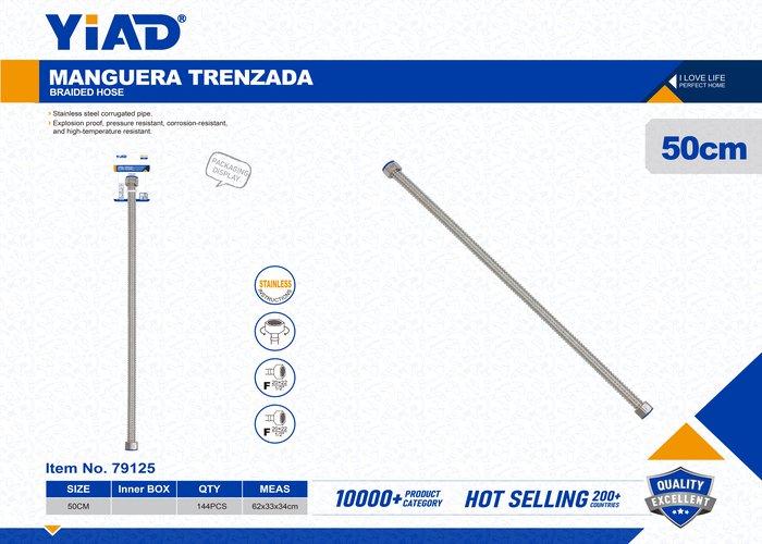 Manguera trenzada, 50 cm, modelo YD79125