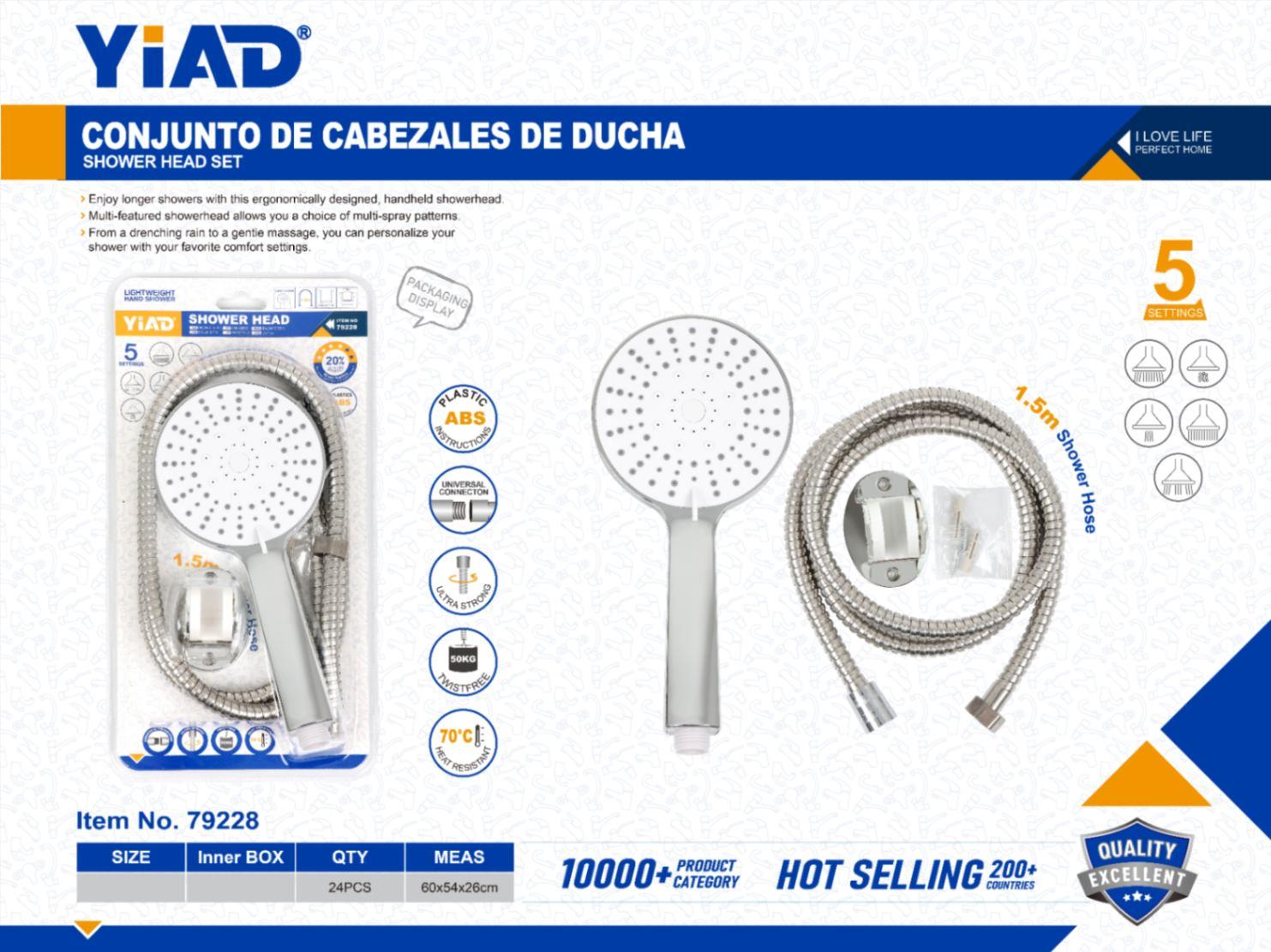 Juego de rociadores, 1,5 m, modelo YD79228