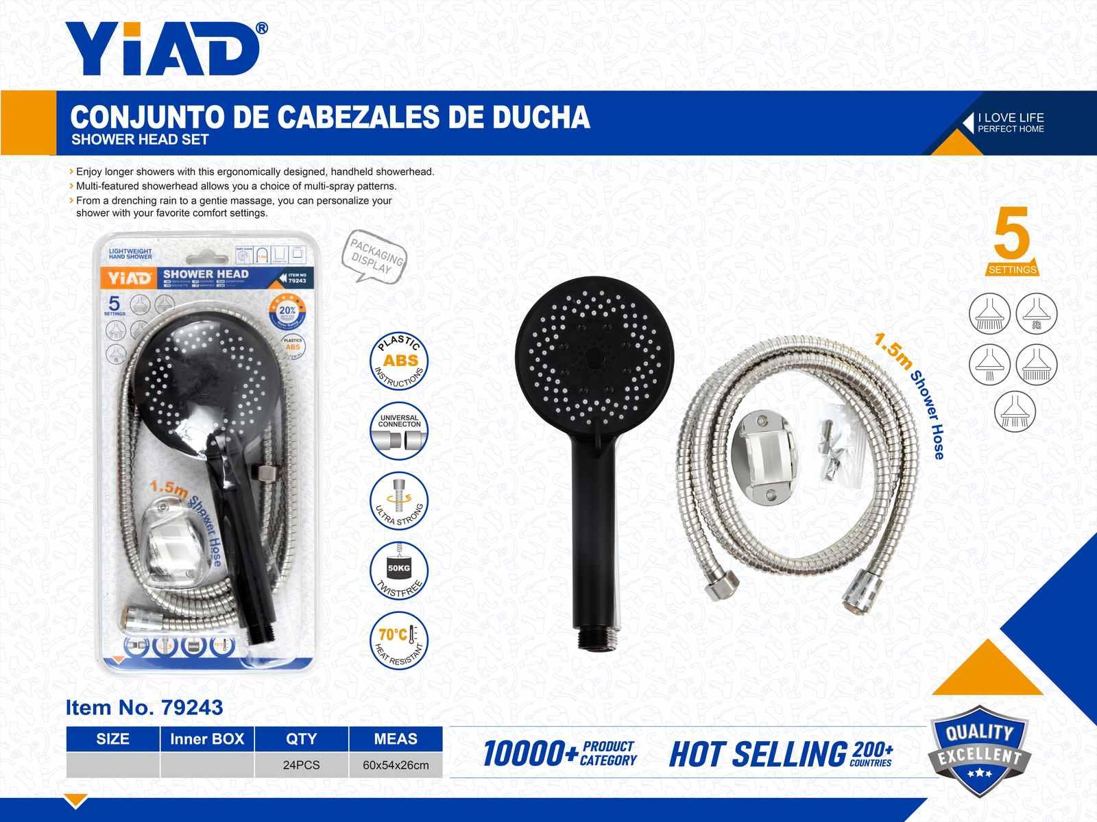 Juego de rociadores, modelo YD79243