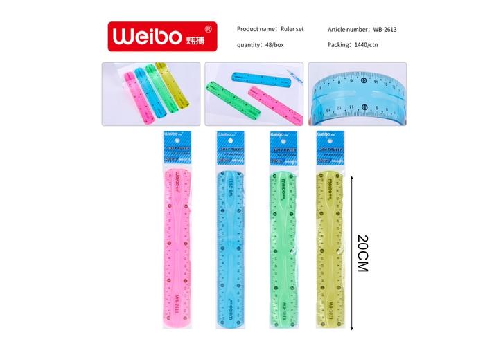 Regla, 20 cm, modelo WB-2613