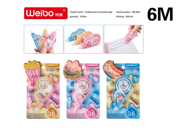 cinta correctora, modelo WB-8607