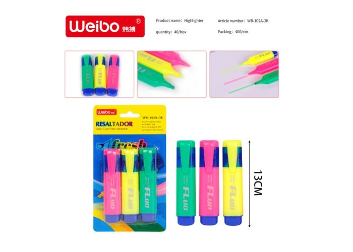 resaltador, modelo WB-102A-3K