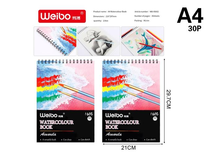 Cuaderno de bocetos, modelo A4, modelo WB-95602
