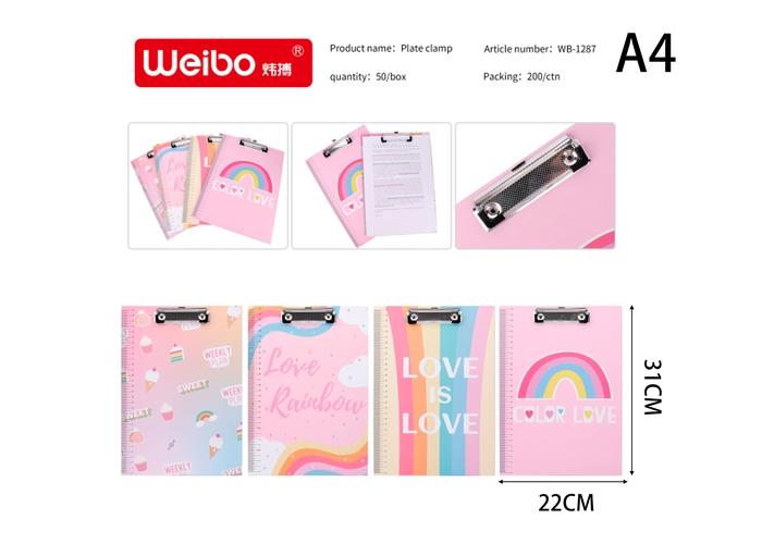 Abrazaderas de placa, modelo A4, modelo WB-1287