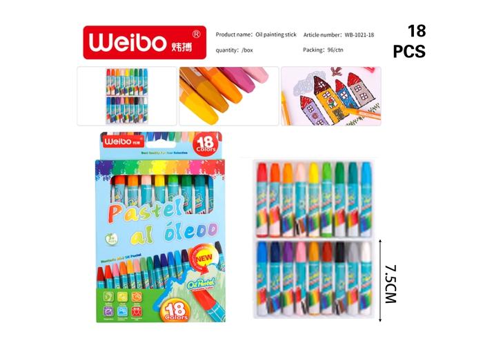 pastel al oleo, modelo WB-1021-18