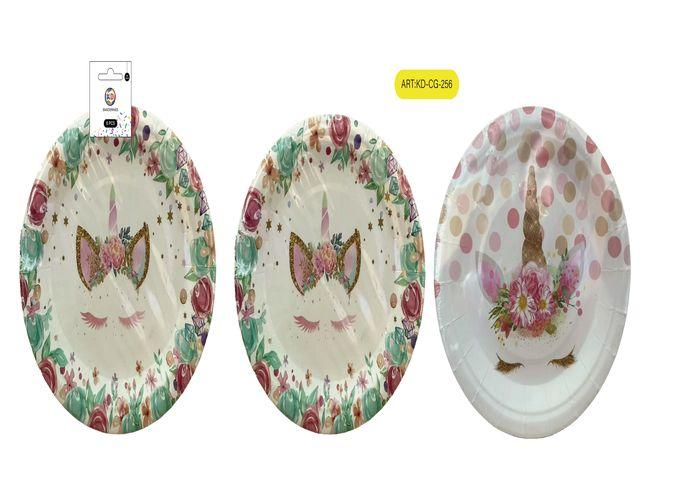Bandejas de papel, 9 pulgadas, 6 piezas, modelo KD-CG-256