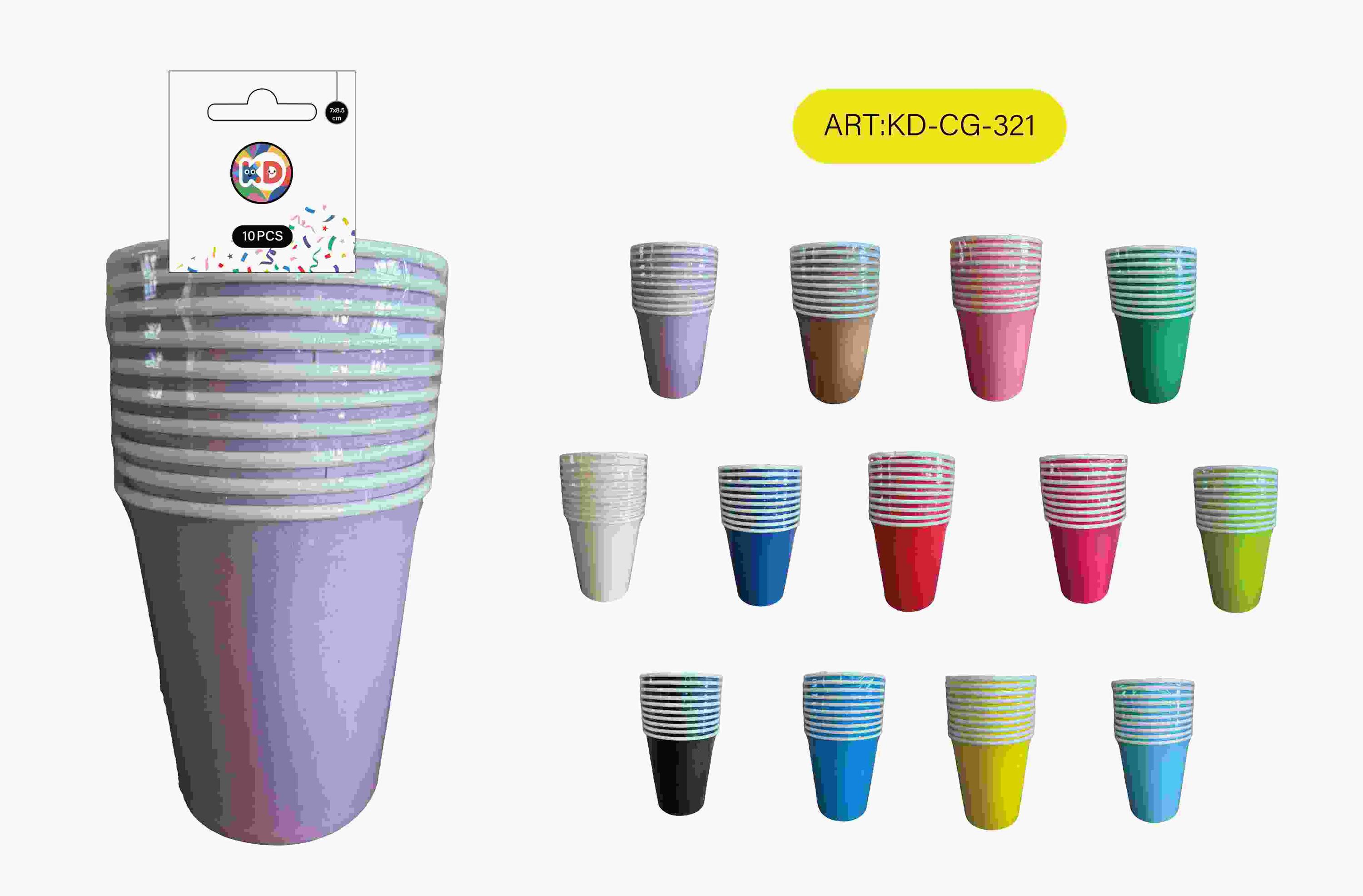 vasos de papel, 250 ml, 10 piezas