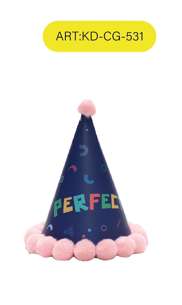 sombrero de cumpleaños, 16 × 11 cm, modelo KD-CG-531