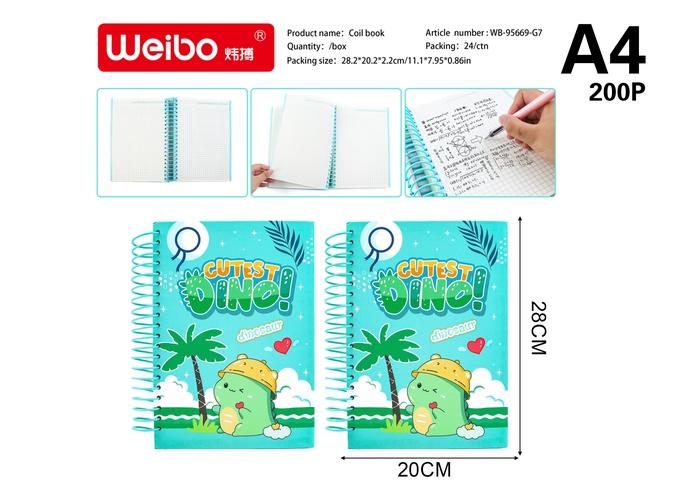 computadora portátil, modelo A4, 28,2 × 20,2 cm, 7 mm, modelo WB-95669-G7