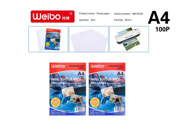 Papel de colores, modelo A4, 135 g, modelo WB-95169