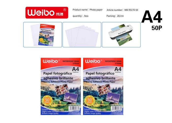 Papel de colores, modelo A4, 135 g, modelo WB-95170-50