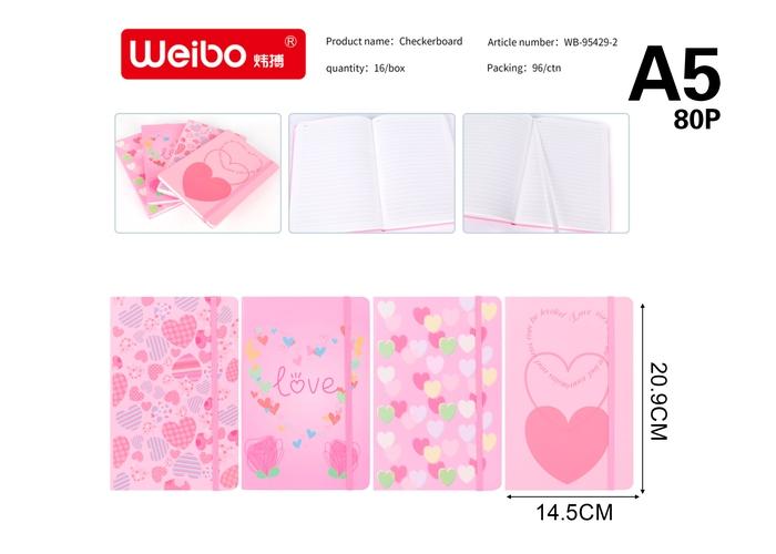 computadora portátil, modelo A5, 145 × 209 mm, modelo WB-95429-2