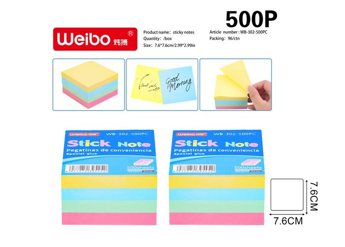 notas adhesivas, modelo WB-302-500PC