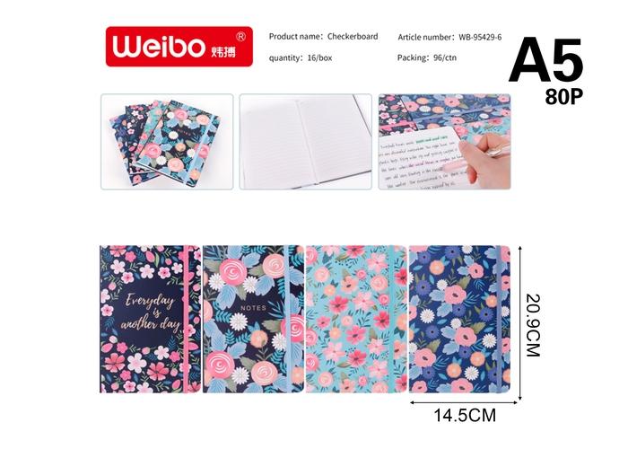 computadora portátil, modelo A5, 145 × 209 mm, modelo WB-95429-6