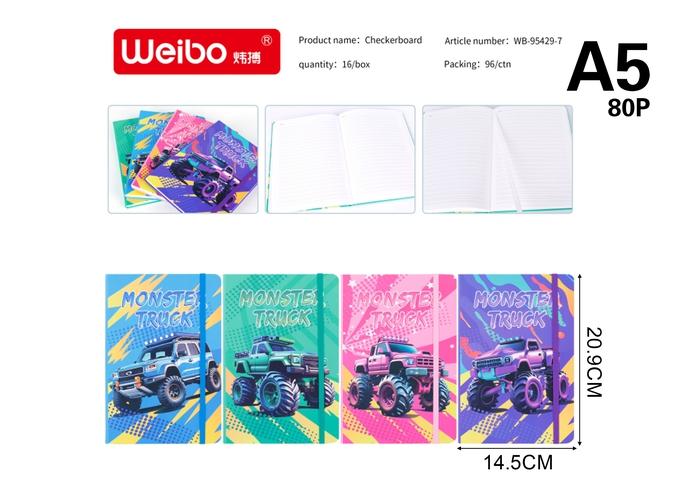 computadora portátil, modelo A5, 145 × 209 mm, modelo WB-95429-G7