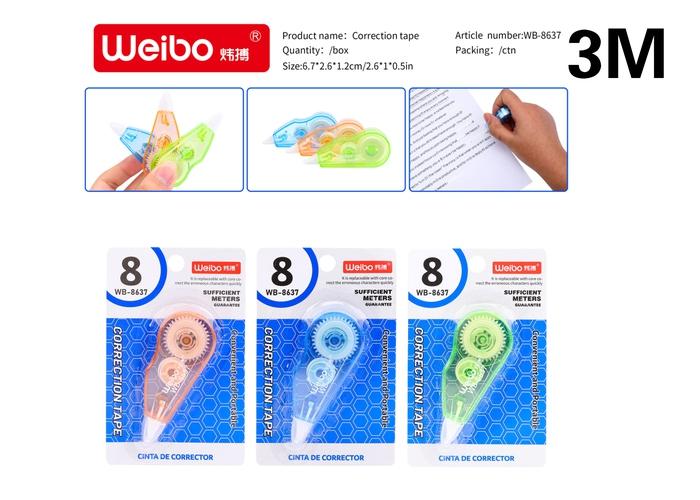 cinta correctora, modelo WB-8637