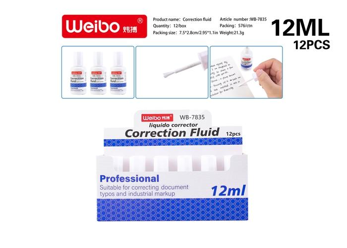 líquido corrector, modelo WB-7835