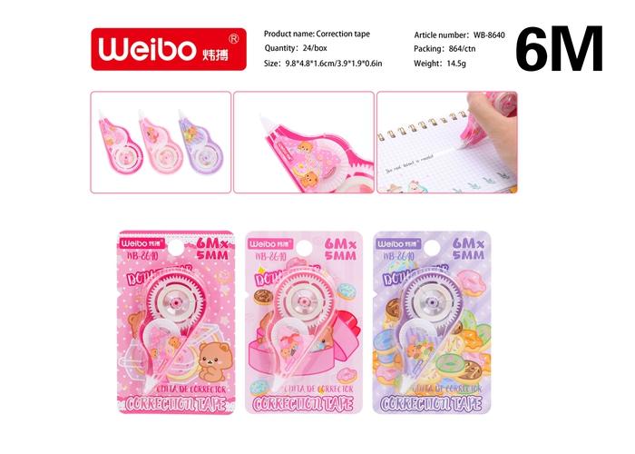 cinta correctora, modelo WB-8640