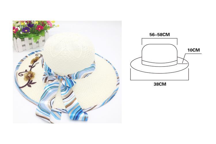 Sombreros para el sol, 38 cm, color blanco, modelo 130157