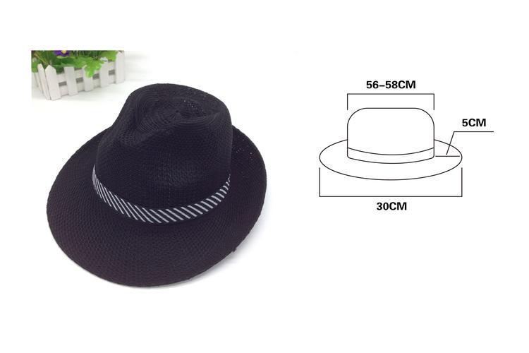 Sombreros para el sol, 30 cm, color negro
