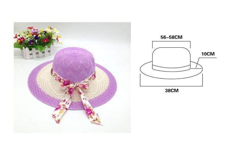 Sombreros para el sol, 38 cm, color morado, modelo 130166