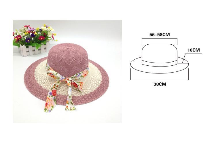Sombreros para el sol, 38 cm, color rosado, modelo 130168