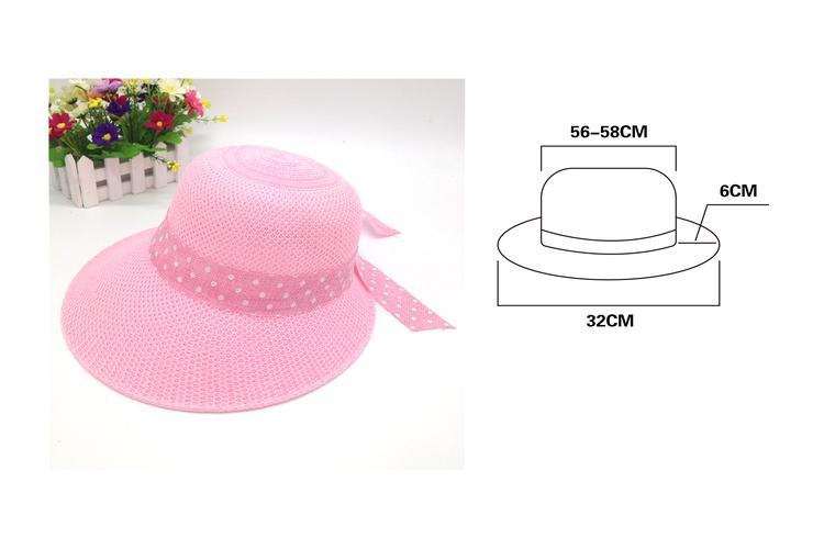 Sombreros para el sol, 32 cm, colores rojo y rosado